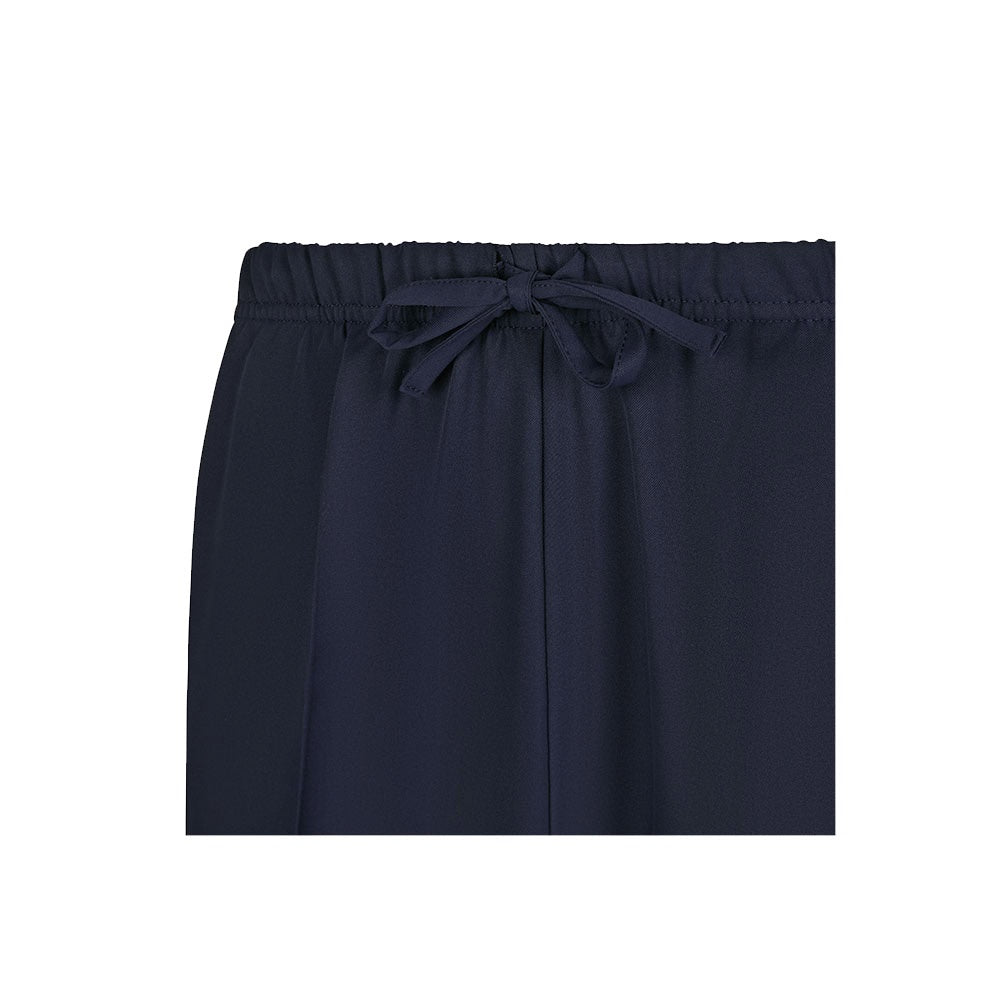 VL FREYR promotional workwear garment in navy blue (detail view) with custom logo branding