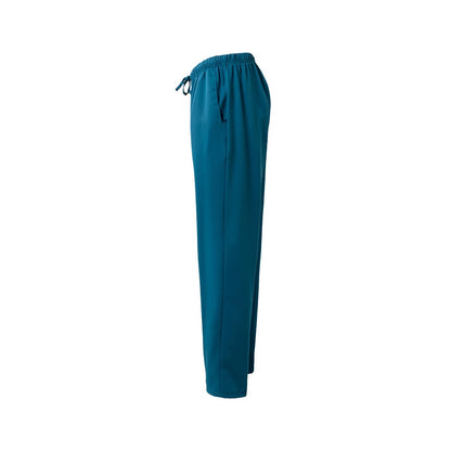 VL FREYR promotional workwear garment in petrol blue (detail view) with custom logo branding