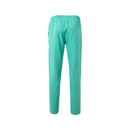 VL FREYR promotional workwear garment in mint green (detail view) with custom logo branding