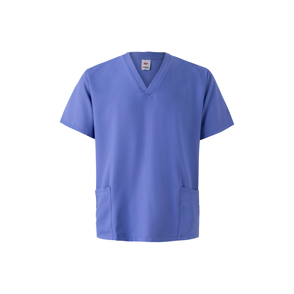 VL FLORA promotional workwear garment in blue with custom logo branding