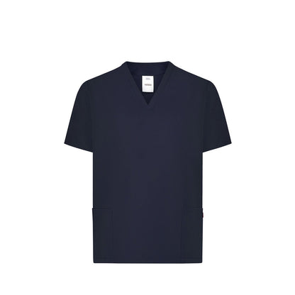 VL FLORA promotional workwear garment in navy blue with custom logo branding