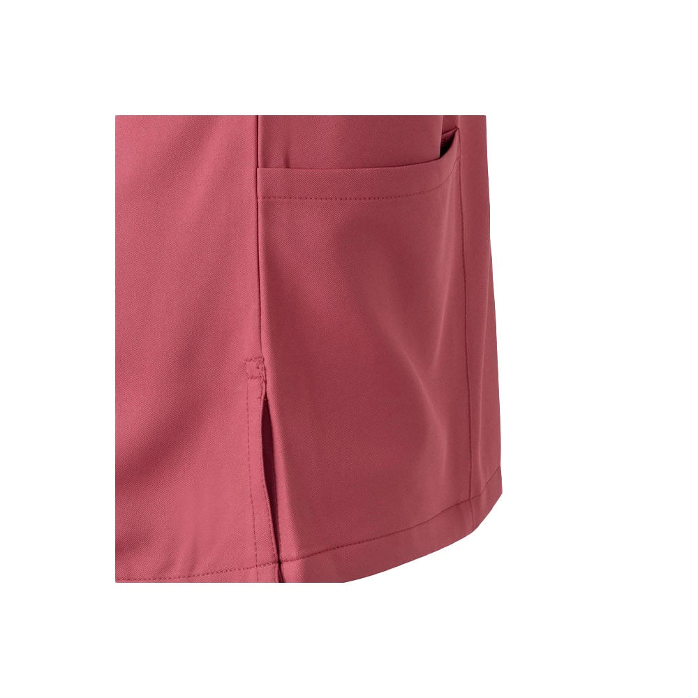 VL FLORA promotional workwear garment in pastel pink with custom logo branding