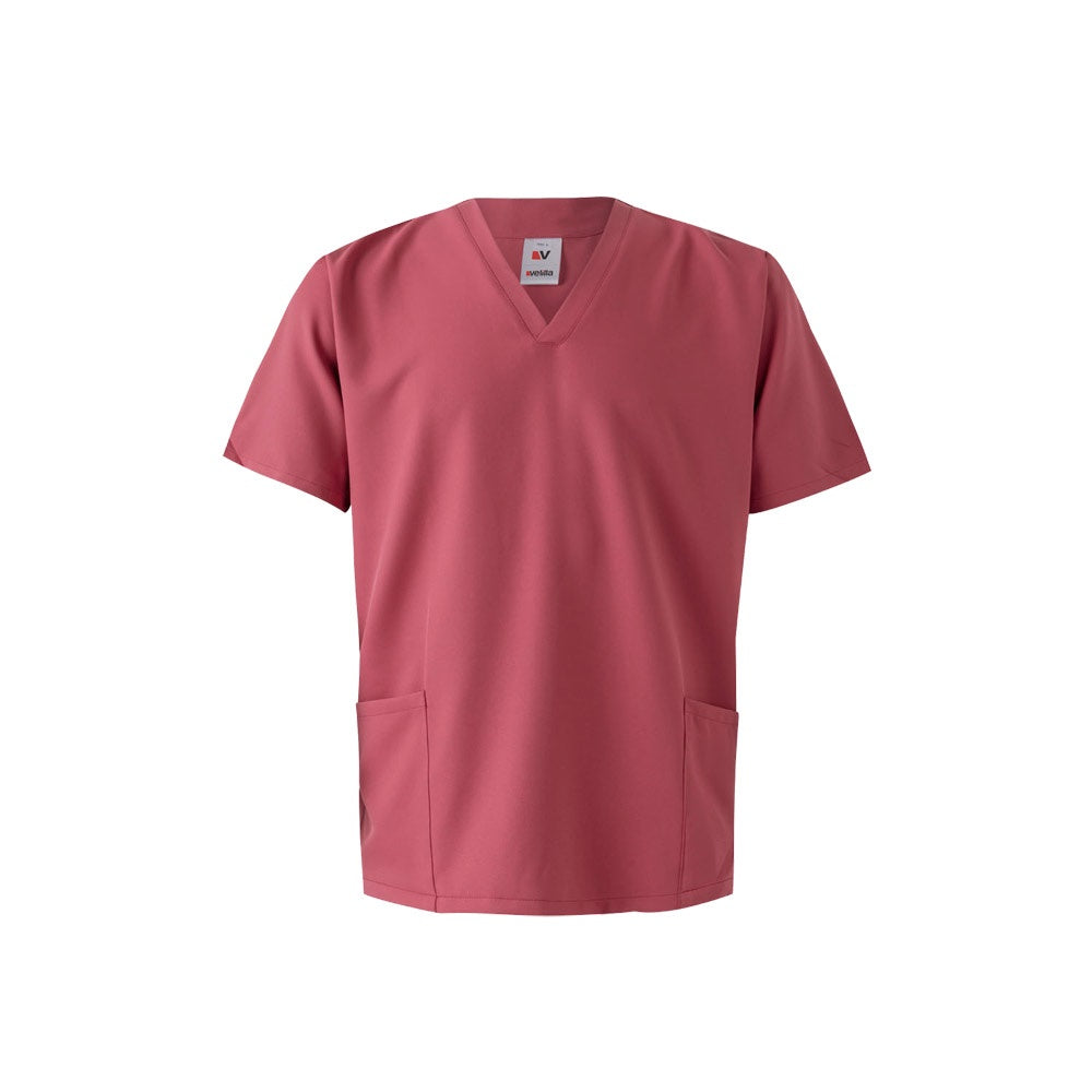 VL FLORA promotional workwear garment in pastel pink with custom logo branding