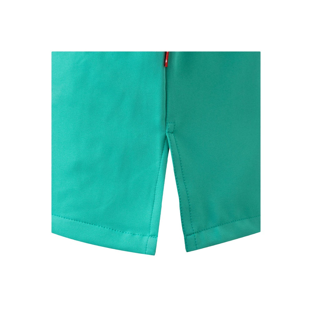 VL FLORA promotional workwear garment in mint green with custom logo branding