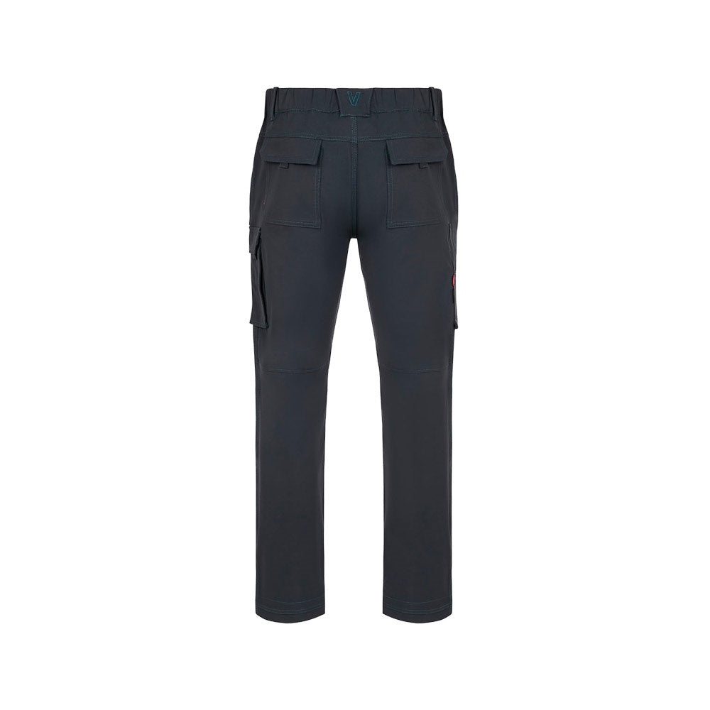 VL NYMPHS promotional workwear garment in dark grey (detail view) with custom logo branding