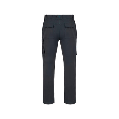 VL NYMPHS promotional workwear garment in dark grey (detail view) with custom logo branding