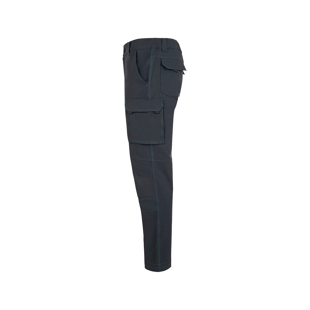 VL NYMPHS promotional workwear garment in dark grey (detail view) with custom logo branding