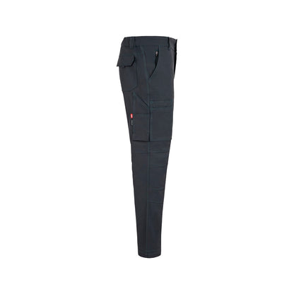 VL NYMPHS promotional workwear garment in dark grey (detail view) with custom logo branding