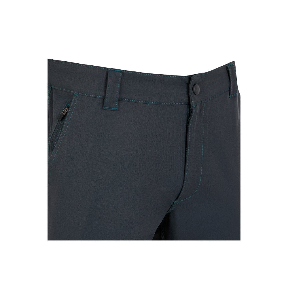 VL NYMPHS promotional workwear garment in dark grey (detail view) with custom logo branding