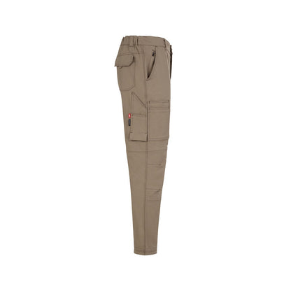 VL NYMPHS promotional workwear garment in light natural (detail view) with custom logo branding