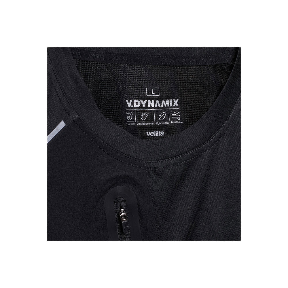 VL RHEA promotional t-shirt in black with custom logo branding