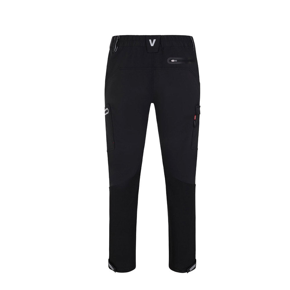 VL SELENE promotional workwear garment in black (detail view) with custom logo branding