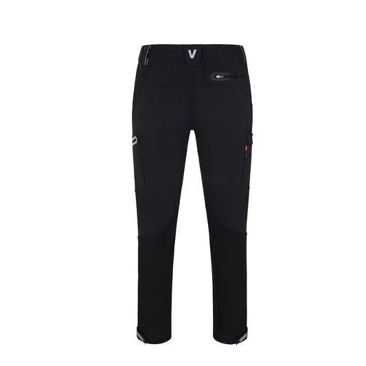VL SELENE promotional workwear garment in black (detail view) with custom logo branding