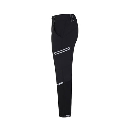 VL SELENE promotional workwear garment in black (detail view) with custom logo branding