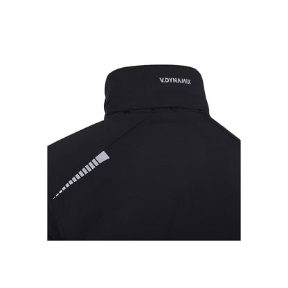 VL NYX promotional jacket in black (detail view) with custom logo branding