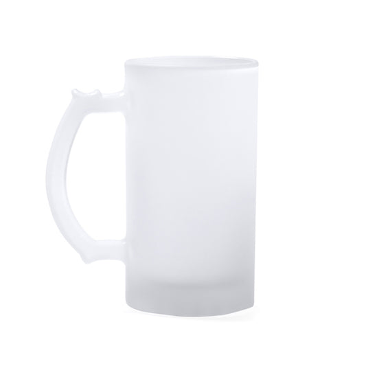 Stamina ADAYA Frosted borosilicate glass jar in transparent - promotional merchandise printed with your company logo