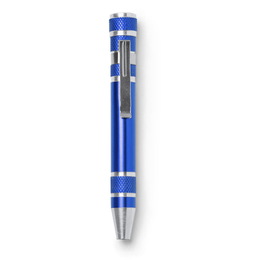 Stamina BRICO Aluminium multi-tool in royal blue - promotional merchandise printed with your company logo
