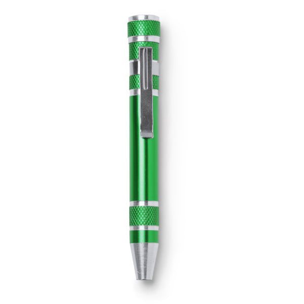 Stamina BRICO Aluminium multi-tool in fern green - promotional merchandise printed with your company logo