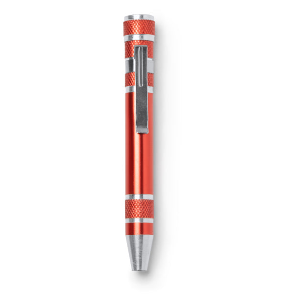 Stamina BRICO Aluminium multi-tool in red - promotional merchandise printed with your company logo