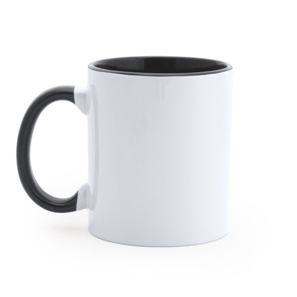 Stamina MANGO Special 350ml ceramic sublimation mug 350 ml in white/black - promotional merchandise printed with your