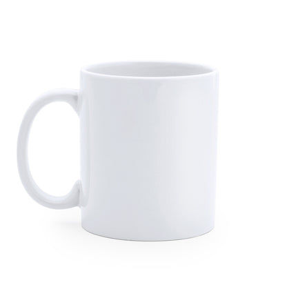 Stamina YUCA 370ml capacity ceramic mug 370 ml in white - promotional merchandise printed with your company logo