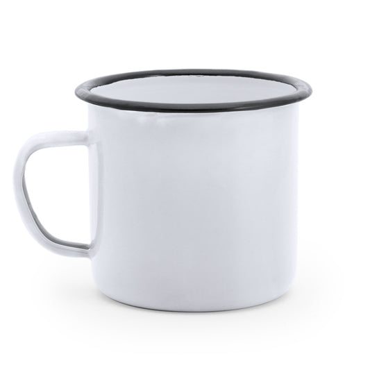 Stamina ANON Metallic mug 360 ml in white/white - promotional merchandise printed with your company logo