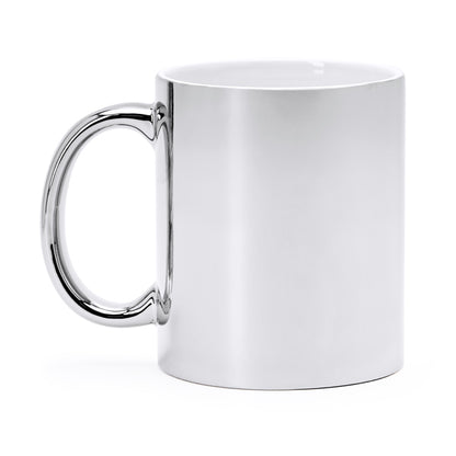 Stamina ZALA 350ml ceramic mug 350 ml in silver - promotional merchandise printed with your company logo