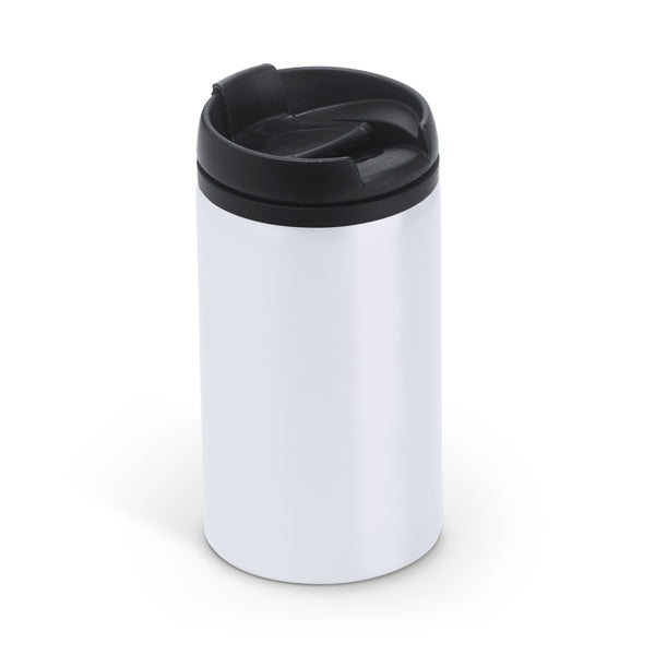 Stamina MILU Stainless steel mug 290 ml in white - promotional merchandise printed with your company logo