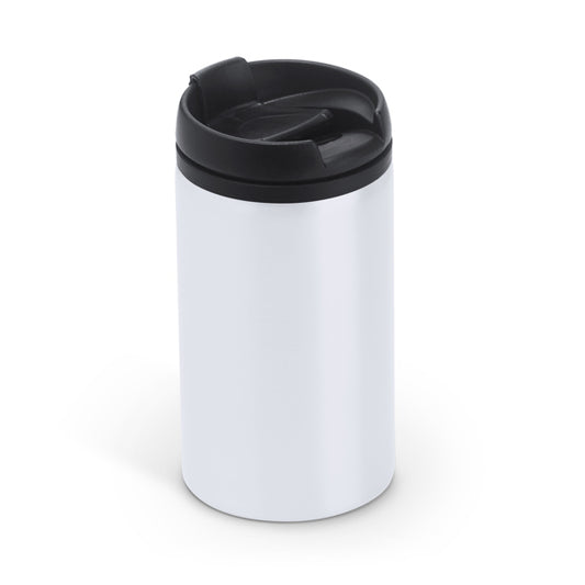 Stamina MILU Stainless steel mug 290 ml in white - promotional merchandise printed with your company logo