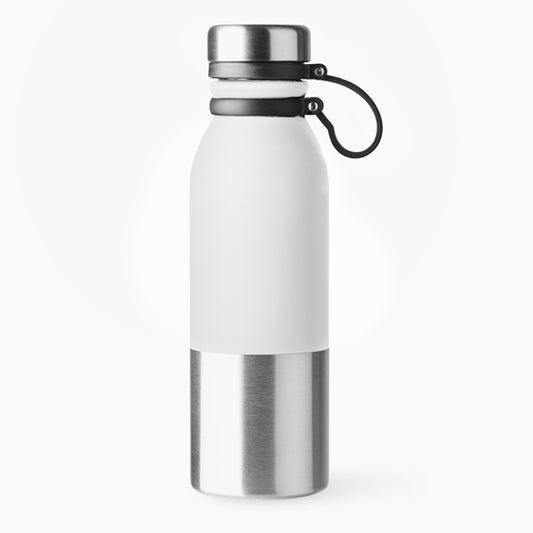Stamina ALKE Stainless steel bottle 850 ml in white - promotional merchandise printed with your company logo