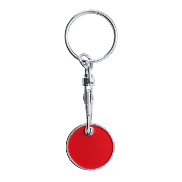 Stamina TONIC Metal and enamel keyring in red - promotional merchandise printed with your company logo