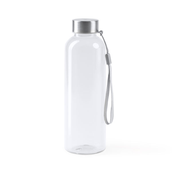 Stamina VALSAN RPET and stainless steel bottle 600 ml in transparent - promotional merchandise printed with your company logo