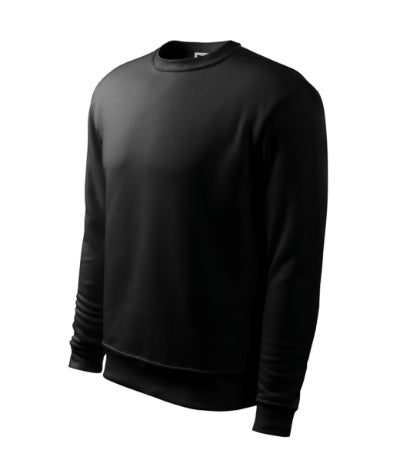 MALFINI ESSENTIAL Men's & kids' sweatshirt in black - promotional clothing printed with your company logo