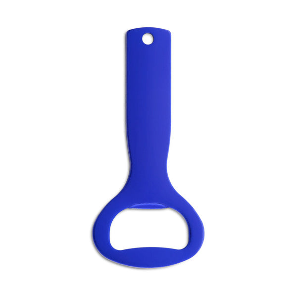 Stamina LAGER Aluminium keyring in royal blue - promotional merchandise printed with your company logo