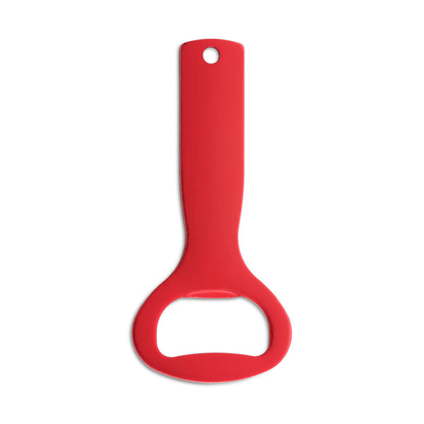 Stamina LAGER Aluminium keyring in red - promotional merchandise printed with your company logo