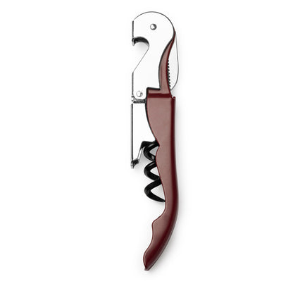 Stamina MERLOT Stainless steel keyring in dark red - promotional merchandise printed with your company logo