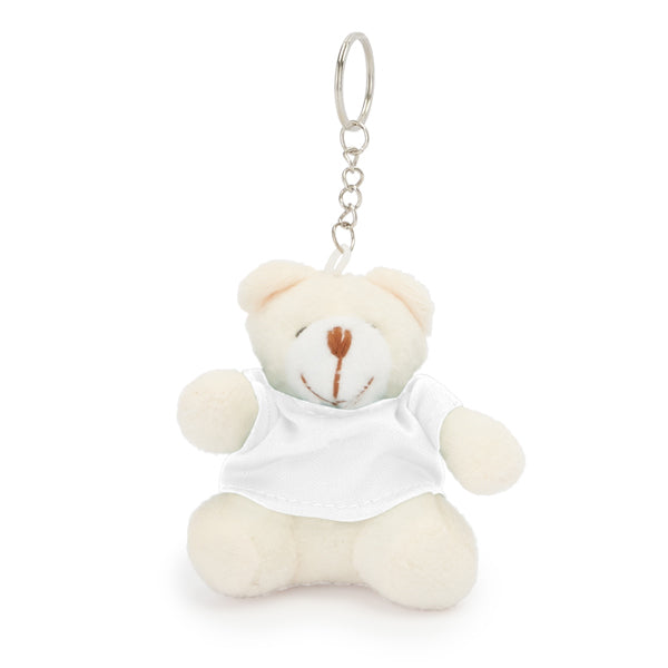 Stamina SITO Polyester keyring in white - promotional merchandise printed with your company logo