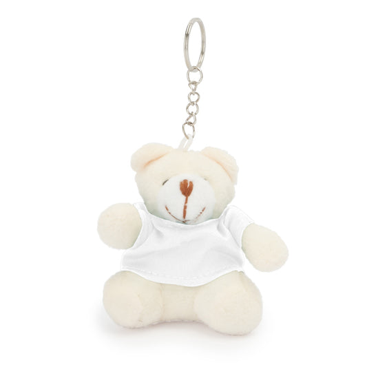 Stamina SITO Polyester keyring in white - promotional merchandise printed with your company logo