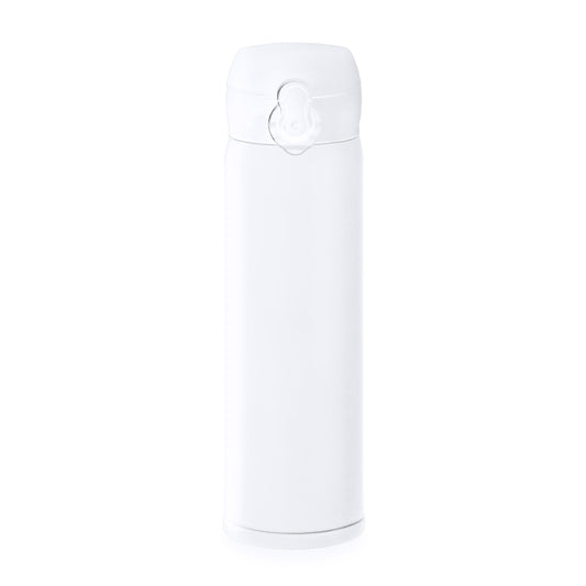 Stamina PALMER Stainless steel thermal cup 450 ml in white - promotional merchandise printed with your company logo