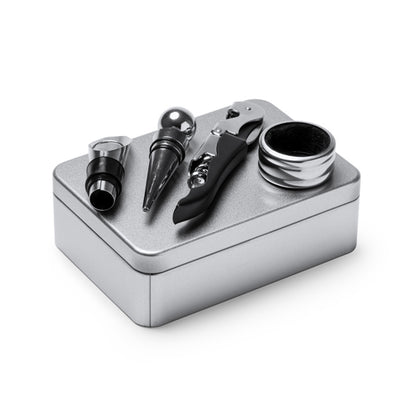 Stamina MALBEC Stainless steel bottle opener in silver - promotional merchandise printed with your company logo