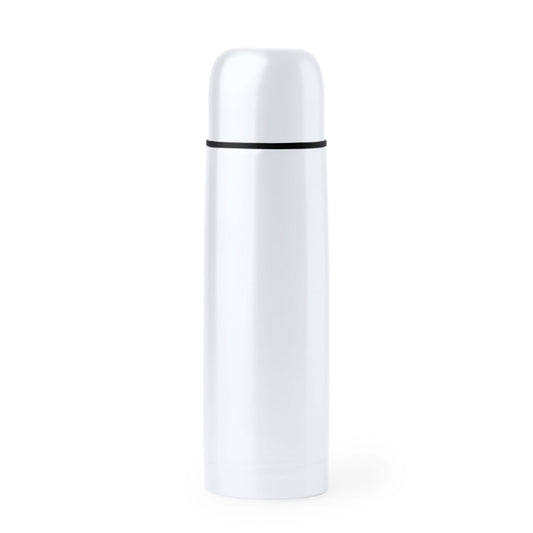 Stamina SALVIA Stainless steel thermos 500 ml in white - promotional merchandise printed with your company logo