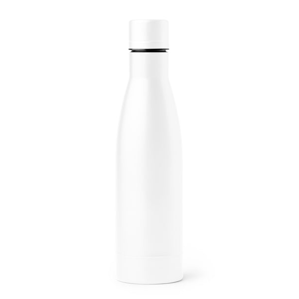 Stamina FANCY Fantastic stainless steel thermal bottle in white - promotional merchandise printed with your company logo