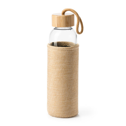 Stamina SIBU Glass bottle 500 ml in beige - promotional merchandise printed with your company logo