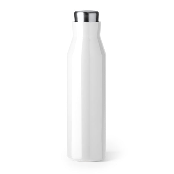Stamina TORKE Stainless steel thermal cup 600 ml in white - promotional merchandise printed with your company logo