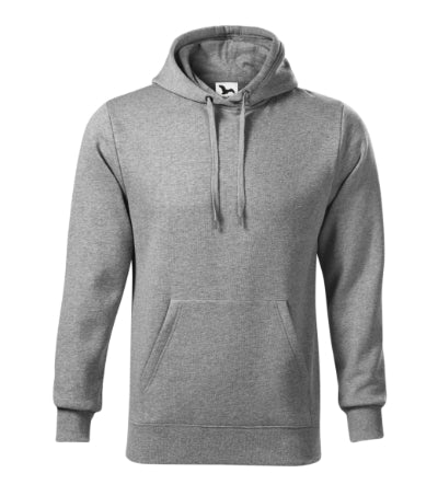 MALFINI CAPE Men's sweatshirt in dark gray melange - promotional clothing printed with your company logo