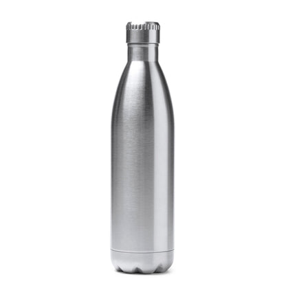Stamina BELUGA Stainless steel thermal bottle 850 ml in silver - promotional merchandise printed with your company logo