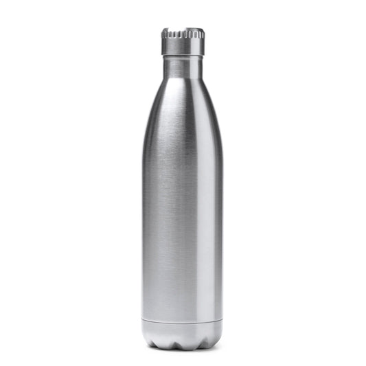 Stamina BELUGA Stainless steel thermal bottle 850 ml in silver - promotional merchandise printed with your company logo