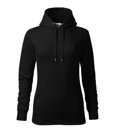 MALFINI CAPE Women's sweatshirt in black - promotional clothing printed with your company logo