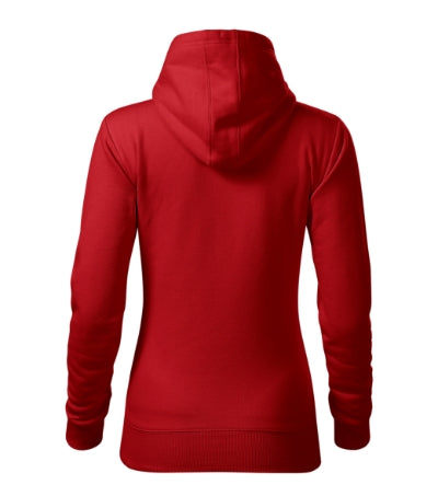 MALFINI CAPE Women's sweatshirt in red - promotional clothing printed with your company logo