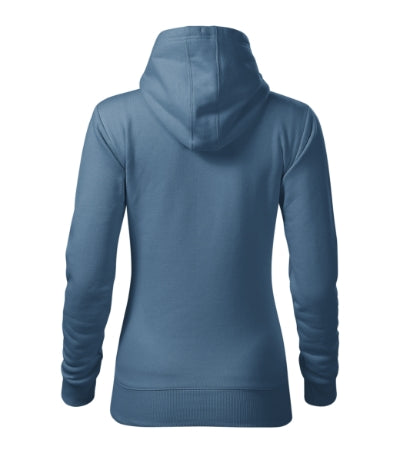 MALFINI CAPE Women's sweatshirt in denim - promotional clothing printed with your company logo
